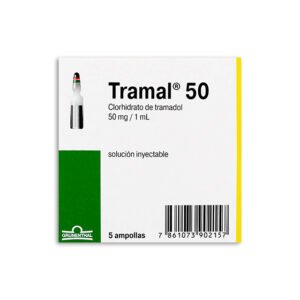TRAMAL 50MG SOLUCION INYECTABLE X 1 AMPOLLAS INDIVIDUALES