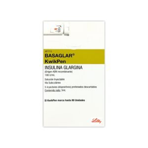 BASAGLAR KWIKPEN 100U/ML X 5 LAPICEROS